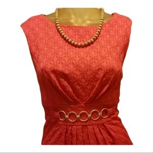 Women’s Coral Shift Dress